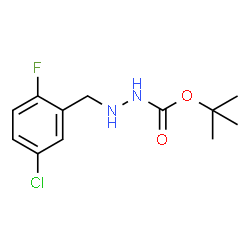 tert-Butyl 2-(5-chloro-2-fluorobenzyl)hydrazinecarboxylate结构式