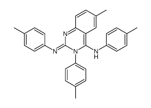 3,4-Dihydro-6-methyl-N,3-bis(p-tolyl)-4-(p-tolylimino)-2-quinazolinamine Structure