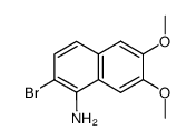 2-bromo-6,7-dimethoxy-1-naphthylamine Structure