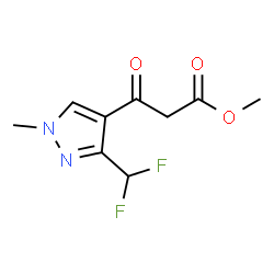 3-(3-(二氟甲基)-1-甲基-1H-吡唑-4-基)-3-氧代丙酸甲酯结构式