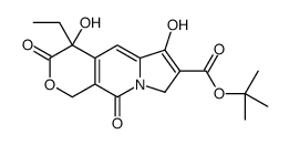 (S)-4-Ethyl-4,6-dihydroxy-3,10-dioxo-3,4,8,10-tetrahydro-1H-pyrano[3,4-f]indolizine-7-carboxylic acid tert-butyl ester Structure