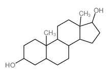 5a-雄甾烷-3a,17b-二醇结构式