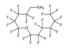 2,2,3,3,4,4,5,5-octafluoro-5-(1,1,2,2,3,3,4,4,5,5,6,6,6-tridecafluorohexoxy)pentan-1-amine结构式