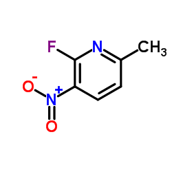 2-氟-6-甲基-3-硝基吡啶结构式
