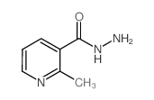 3-Pyridinecarboxylicacid,2-methyl-,hydrazide(9CI) Structure