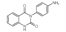2,4(1H,3H)-Quinazolinedione, 3-(4-aminophenyl)- (en) Structure