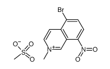 5-Bromo-2-methyl-8-nitro-2-isoquinolinium Methanesulfonate结构式
