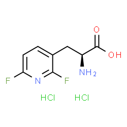 (S)-2-氨基-3-(2,6-二氟吡啶-3-基)丙酸二盐酸结构式