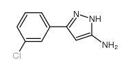 3-(3-氯苯基)-1h-吡唑-5-胺结构式