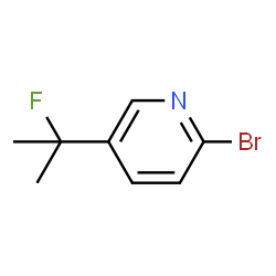 2-溴-5-(2-氟-2-丙基)吡啶结构式