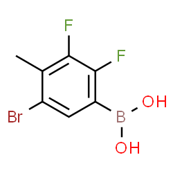 5-Bromo-2,3-difluoro-4-methylphenylboronic acid structure