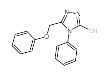 5-(苯氧基甲基)-4-苯基-4H-1,2,4-三唑-3-硫醇结构式