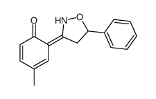 4-methyl-6-(5-phenyl-1,2-oxazolidin-3-ylidene)cyclohexa-2,4-dien-1-one Structure