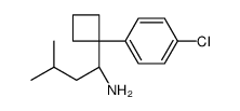 (1R)-1-[1-(4-chlorophenyl)cyclobutyl]-3-methylbutan-1-amine Structure