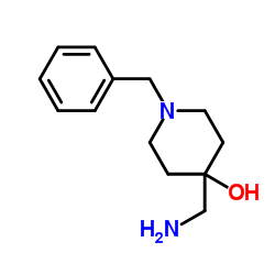 4-(Aminomethyl)-1-benzyl-4-piperidinol Structure