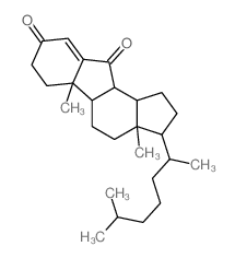 3a,5b-dimethyl-3-(6-methylheptan-2-yl)-1,2,3,4,5,5a,6,7,10a,10b-decahydrocyclopenta[a]fluorene-8,10-dione结构式