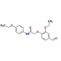 2-(2-Ethoxy-4-formylphenoxy)-N-(4-ethoxyphenyl)acetamide Structure