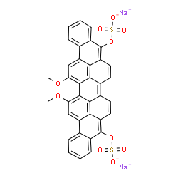 disodium 16,17-dimethoxyanthra[9,1,2-cde]benzo[rst]pentaphene-5,10-diyl bis(sulphate) structure
