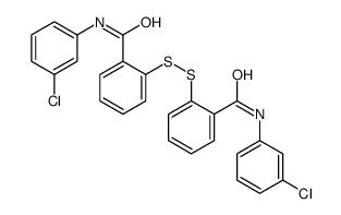 N-(3-chlorophenyl)-2-[[2-[(3-chlorophenyl)carbamoyl]phenyl]disulfanyl]benzamide Structure
