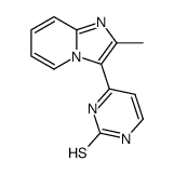 4-(2-methylimidazo[1,2-a]pyridin-3-yl)pyrimidine-2-thiol结构式