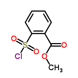 2-(氯磺酰基)苯甲酸甲酯结构式