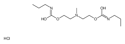 methyl-bis[2-(propylcarbamoyloxy)ethyl]azanium,chloride Structure