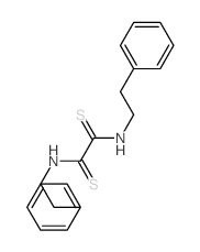 Ethanedithioamide, N1,N2-bis(2-phenylethyl)- Structure