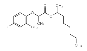 2-甲-4-氯丙酸-2-辛酯结构式