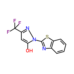 2-Benzothiazol-2-yl-5-trifluoromethyl-2H-pyrazol-3-ol结构式