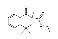 ethyl 2,4,4-trimethyl-1-oxo-1,2,3,4-tetrahydronaphthalene-2-carboxylate Structure