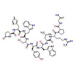 (D-Tyr5,D-Trp6)-LHRH trifluoroacetate salt结构式