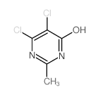 5,6-Dichloro-2-methyl-4-pyrimidinol Structure
