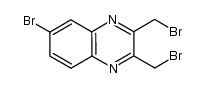 2,3-bis(bromomethyl)-6-bromoquinoxaline结构式