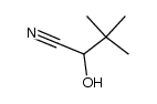 2-羟基-3,3-二甲基丁腈结构式