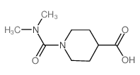 1-[(dimethylamino)carbonyl]piperidine-4-carboxylic acid Structure