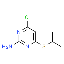 4-Chloro-6-(isopropylsulfanyl)-2-pyrimidinamine Structure