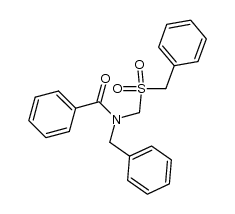 benzyl (N-benzylbenzamido)methyl sulfone Structure