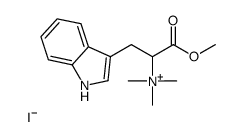 [3-(1H-indol-3-yl)-1-methoxy-1-oxopropan-2-yl]-trimethylazanium,iodide结构式