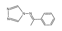 N-(1-phenylethylidene)-N-(4H-1,2,4-triazol-4-yl)amine Structure
