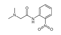 N-(2-nitrophenyl)-2-dimethylaminoacetamide结构式
