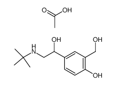 salbutamol acetate Structure