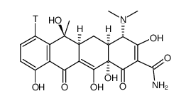 tetracycline, [7-3h(n)] structure