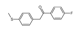 1-(4-fluorophenyl)-2-(4-(methylthio)phenyl)ethanone Structure