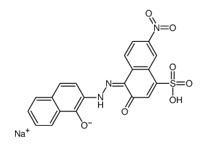 sodium,(4Z)-4-[(1-hydroxynaphthalen-2-yl)hydrazinylidene]-7-nitro-3-oxonaphthalene-1-sulfonate Structure