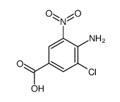 4-amino-3-chloro-5-nitrobenzoic acid结构式