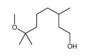 7-methoxy-3,7-dimethyloctan-1-ol Structure