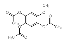 1,2,4-Benzenetriol,5-methoxy-, 1,2,4-triacetate结构式