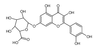 槲皮素7-O-β-D-葡糖醛酸结构式