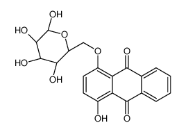 9,10-ANTHRACENEDIONE, 1-(beta-D-GLUCOPYRANOSYLOXY)-4-HYDROXY-结构式