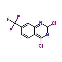2,4-二氯-7-(三氟甲基)喹唑啉结构式